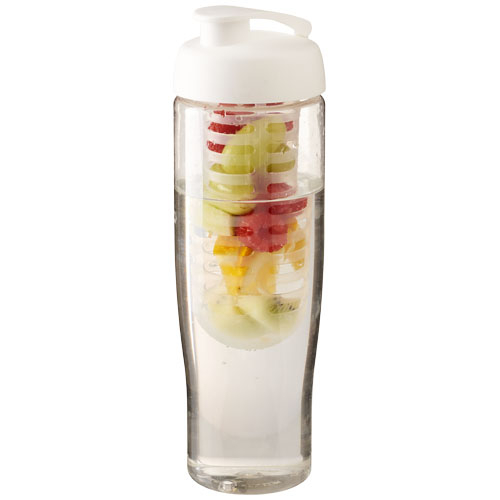 Gourde personnalisable sport et infuseur 700 ml H2O Active® Translucide et Blanc